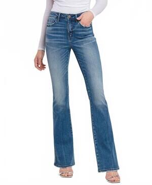 NEW FLYING MONKEY high rise full length bootcut jeans in err-free